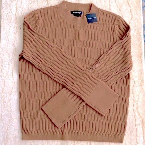 NWT Club Monaco Signature Ribbed Mock Neck Sweater. 100% Wool ❤️ - Picture 5 of 10
